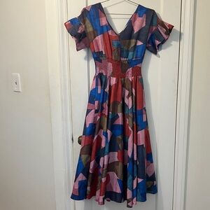 Lili Sodonia Fit & Flare Dress- Size Small